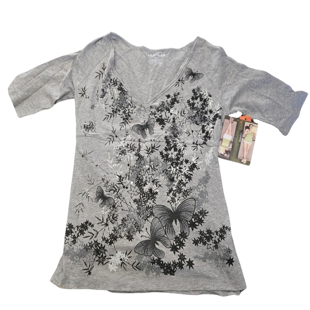 NWT Teez Her, The Skinny Tee, Short Sleeve, Sz S